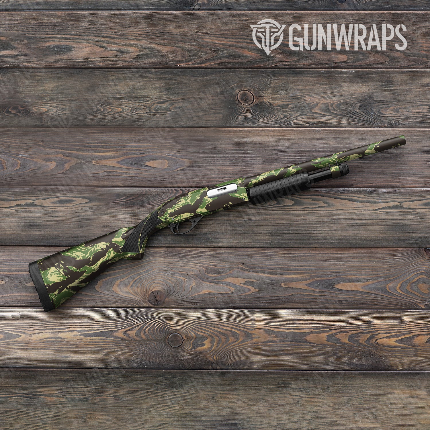 Shotgun Vietnam Tiger Stripe Jungle Camo Gun Skin Vinyl Wrap