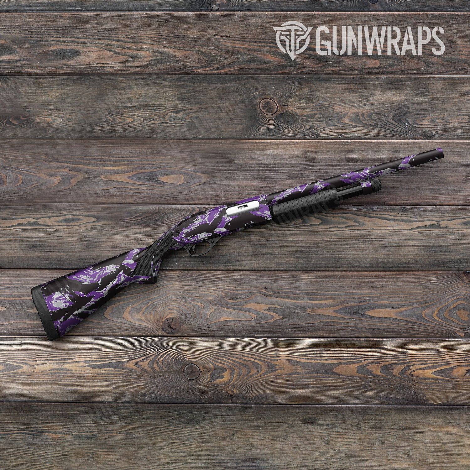 Shotgun Vietnam Tiger Stripe Purple Tiger Camo Gun Skin Vinyl Wrap