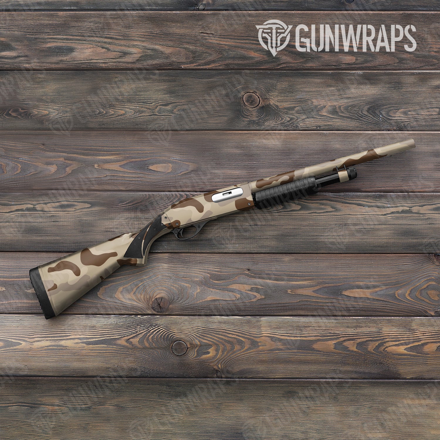 Shotgun Classic XL Desert Camo Gun Skin Vinyl Wrap