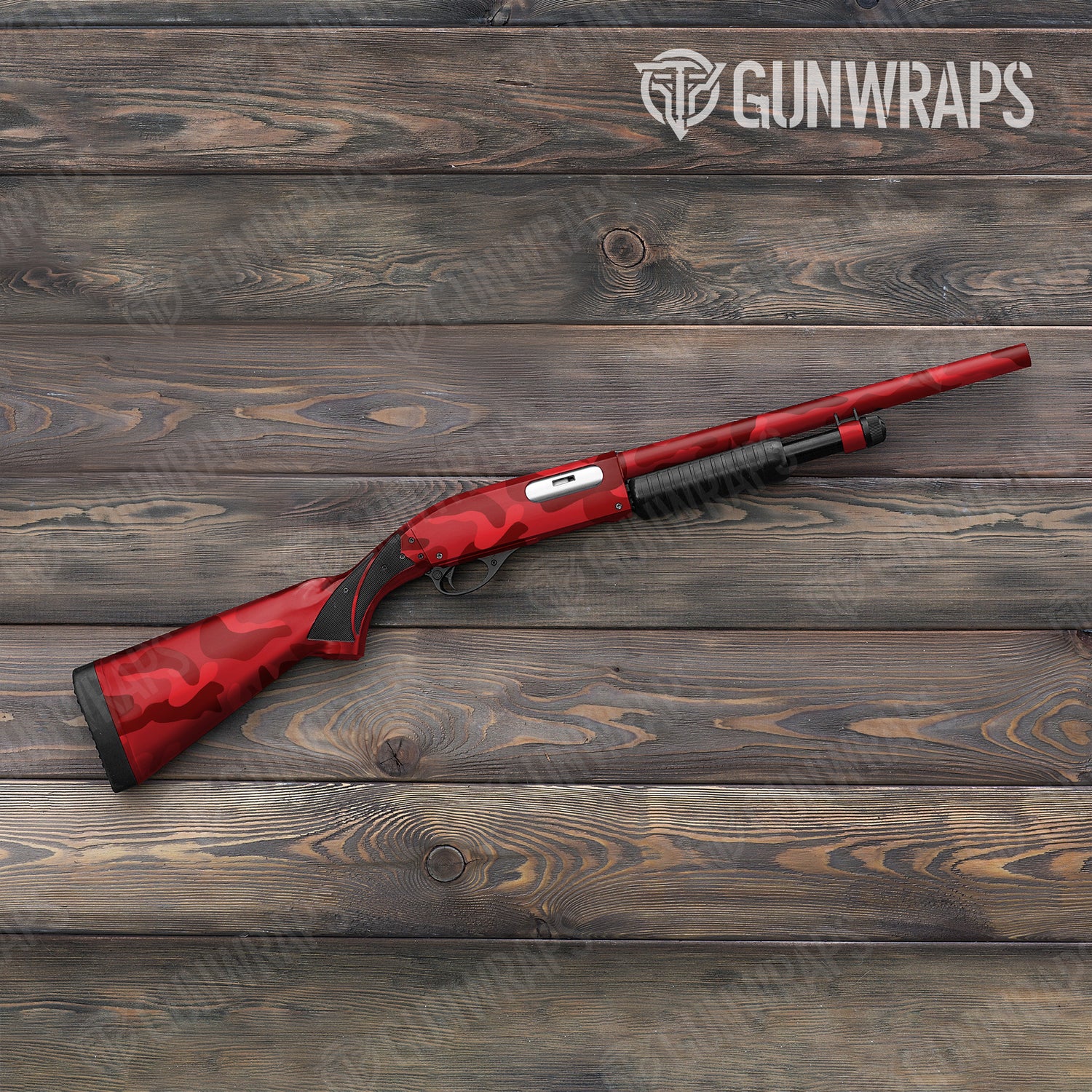 Shotgun Classic XL Elite Red Camo Gun Skin Vinyl Wrap