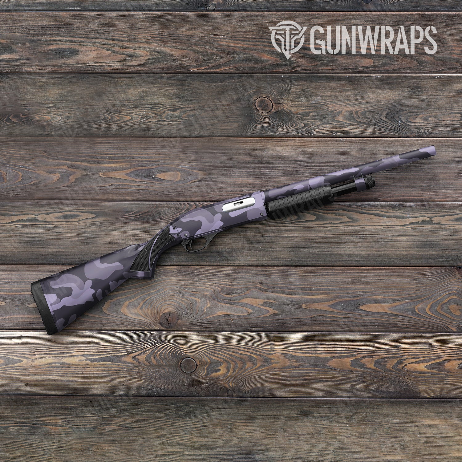 Shotgun Classic XL Lilac Camo Gun Skin Vinyl Wrap