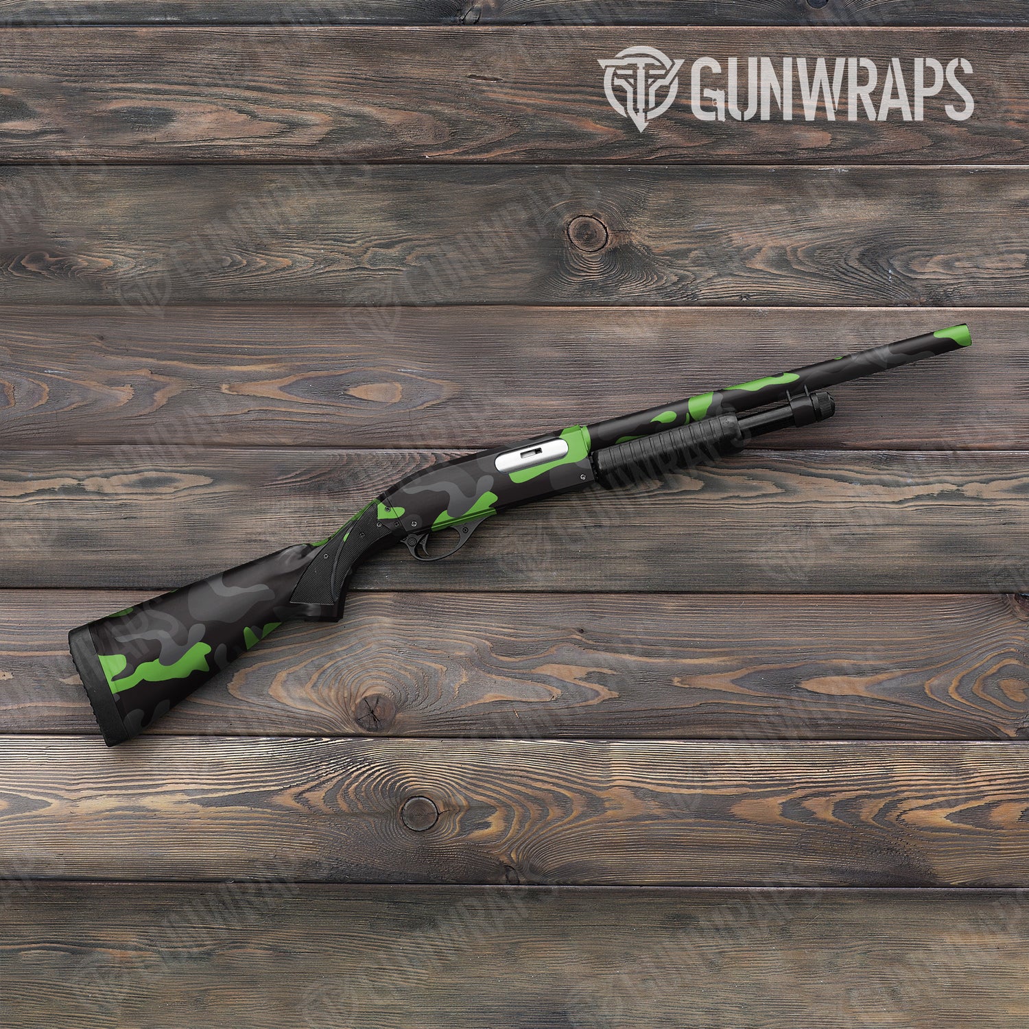 Shotgun Classic XL Metro Green Camo Gun Skin Vinyl Wrap