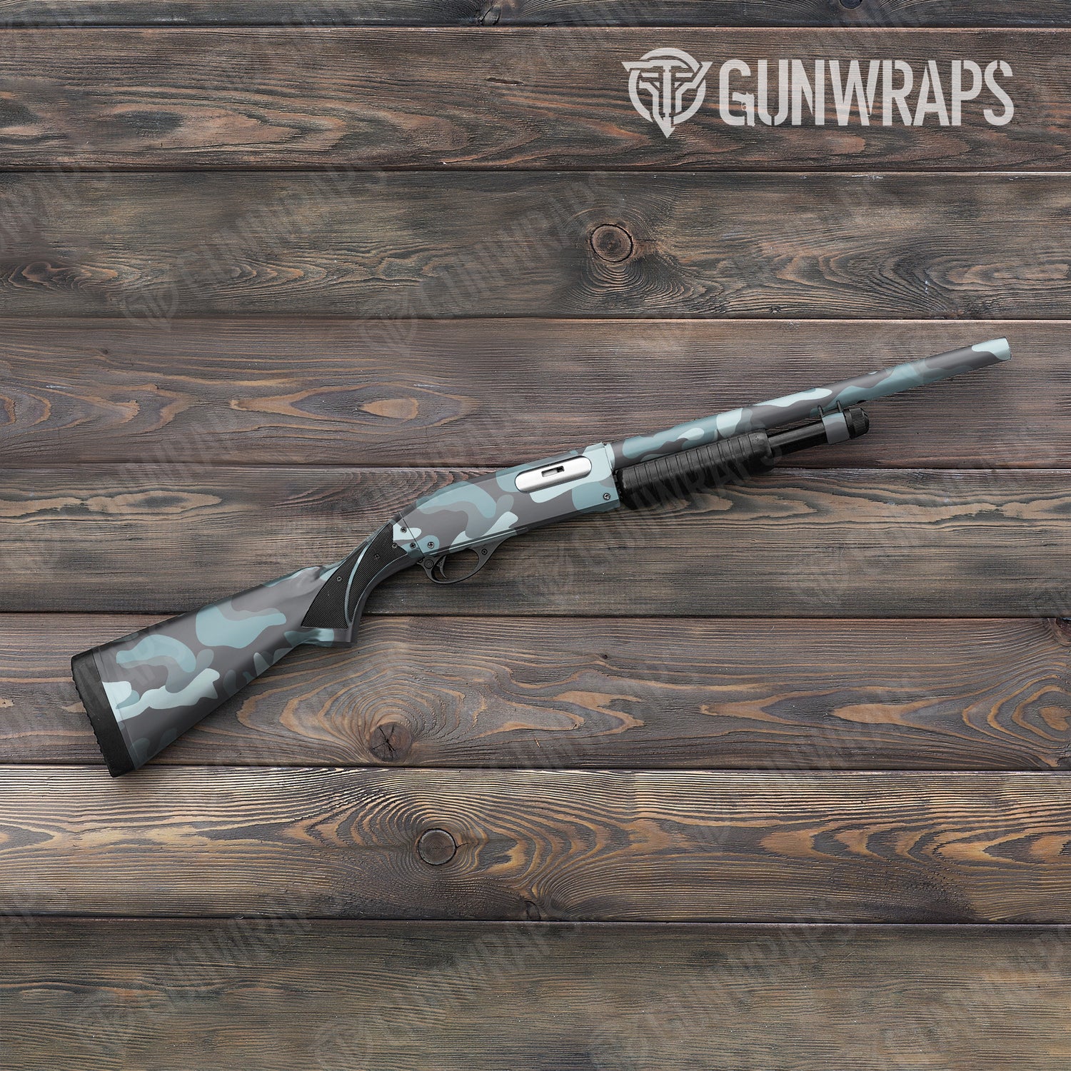 Shotgun Classic XL Overcast Camo Gun Skin Vinyl Wrap