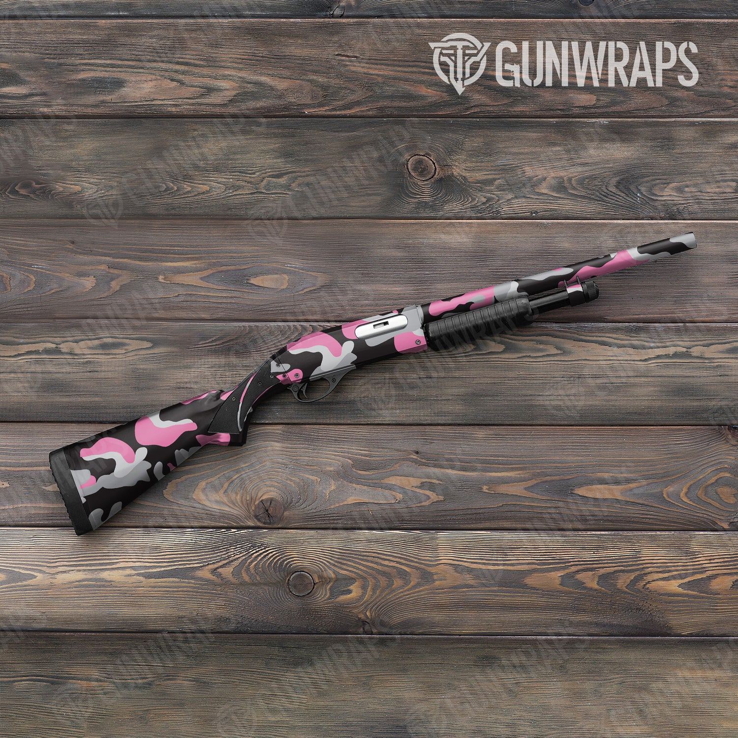 Shotgun Classic XL Pink Tiger Camo Gun Skin Vinyl Wrap