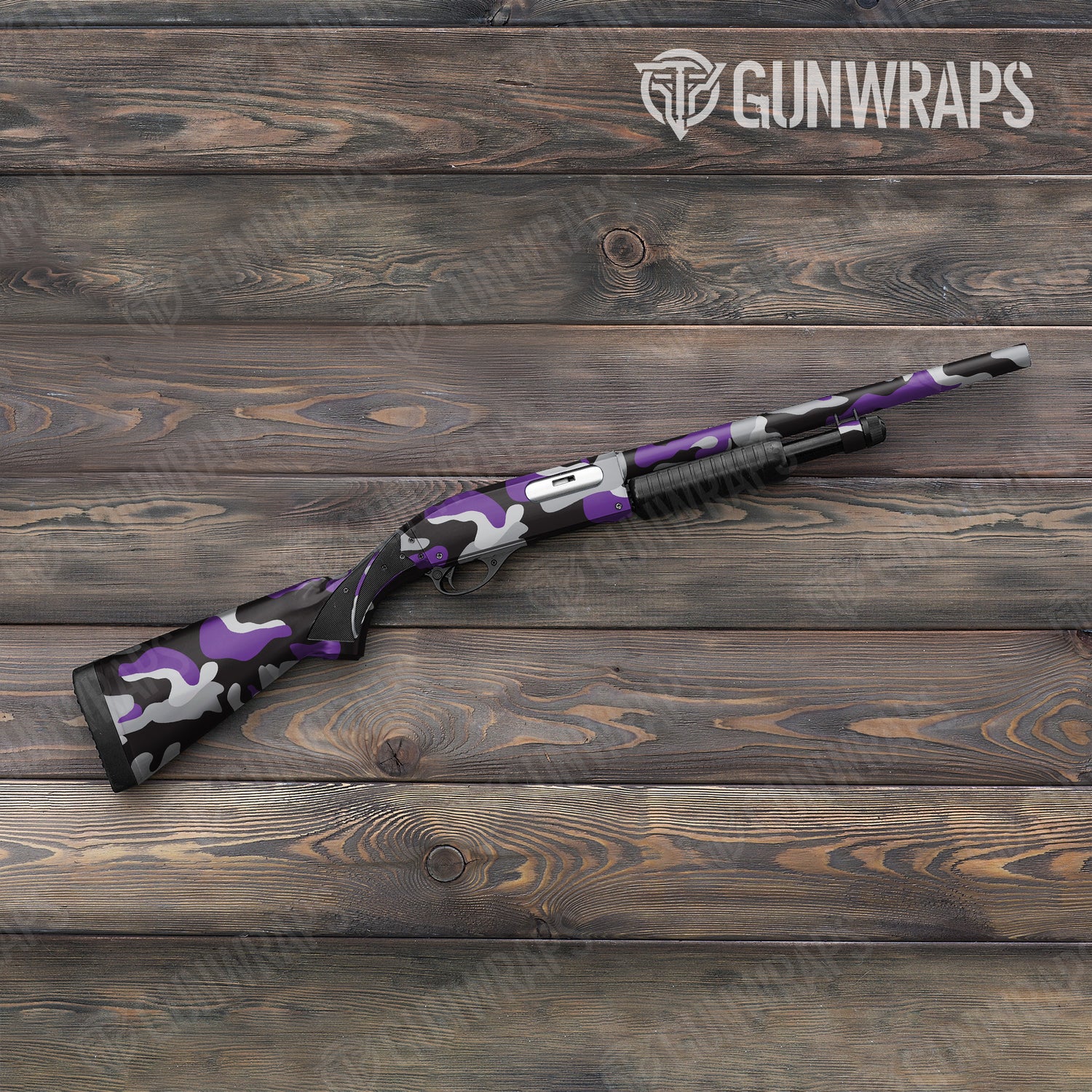 Shotgun Classic XL Purple Tiger Camo Gun Skin Vinyl Wrap