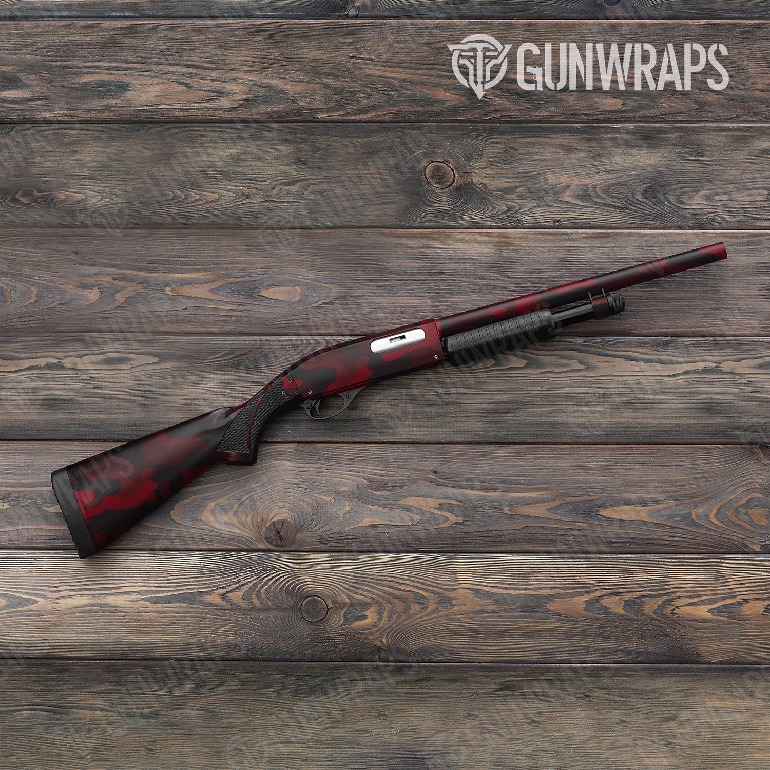 Shotgun Classic XL Vampire Red Camo Gun Skin Vinyl Wrap