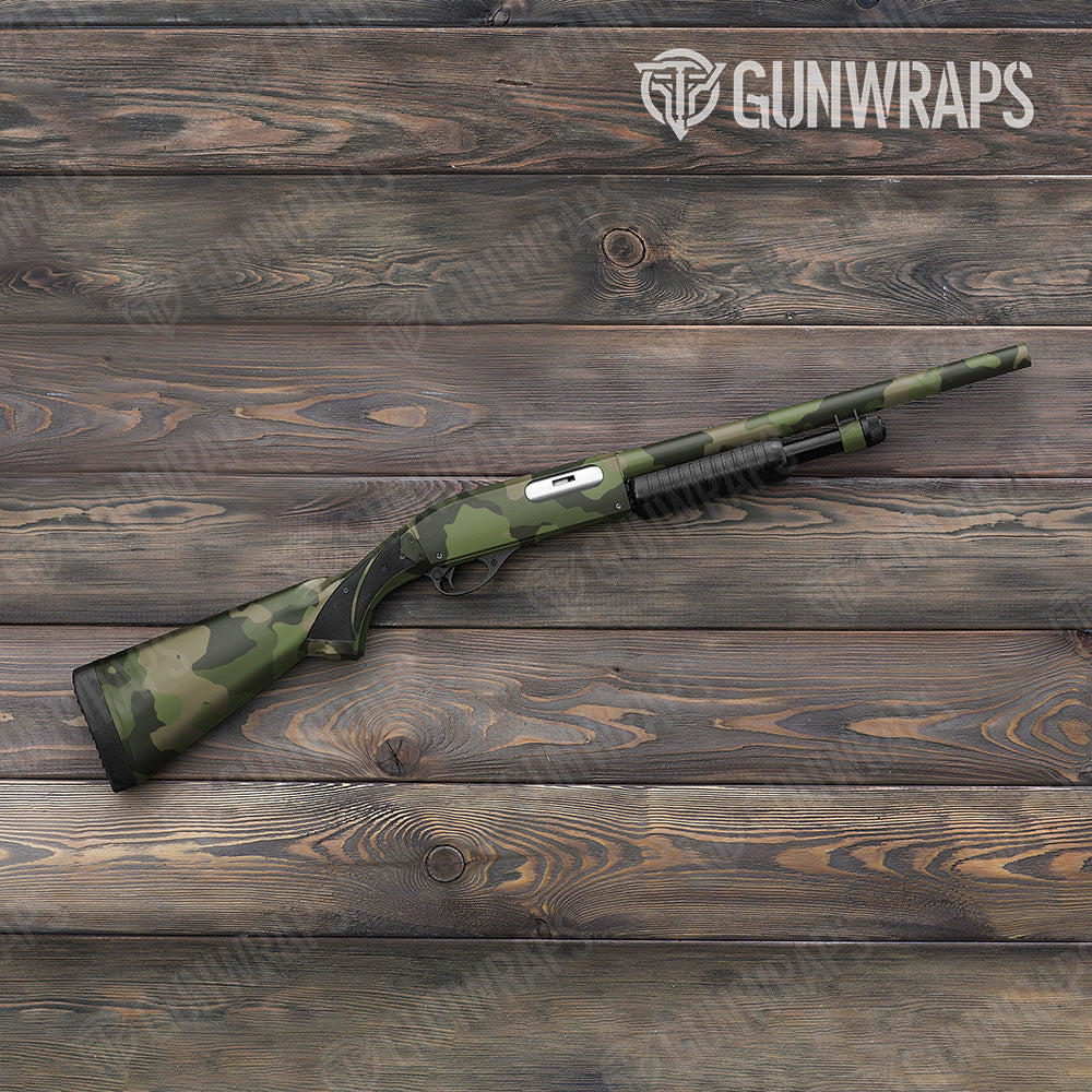 Shotgun Cumulus XL Army Green Camo Gun Skin Vinyl Wrap