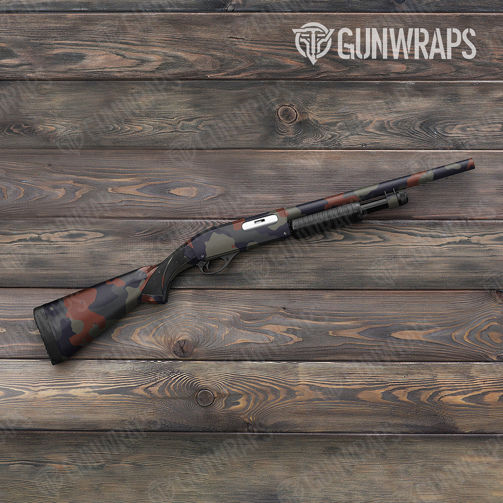 Shotgun Cumulus XL Blue Copper Camo Gun Skin Vinyl Wrap