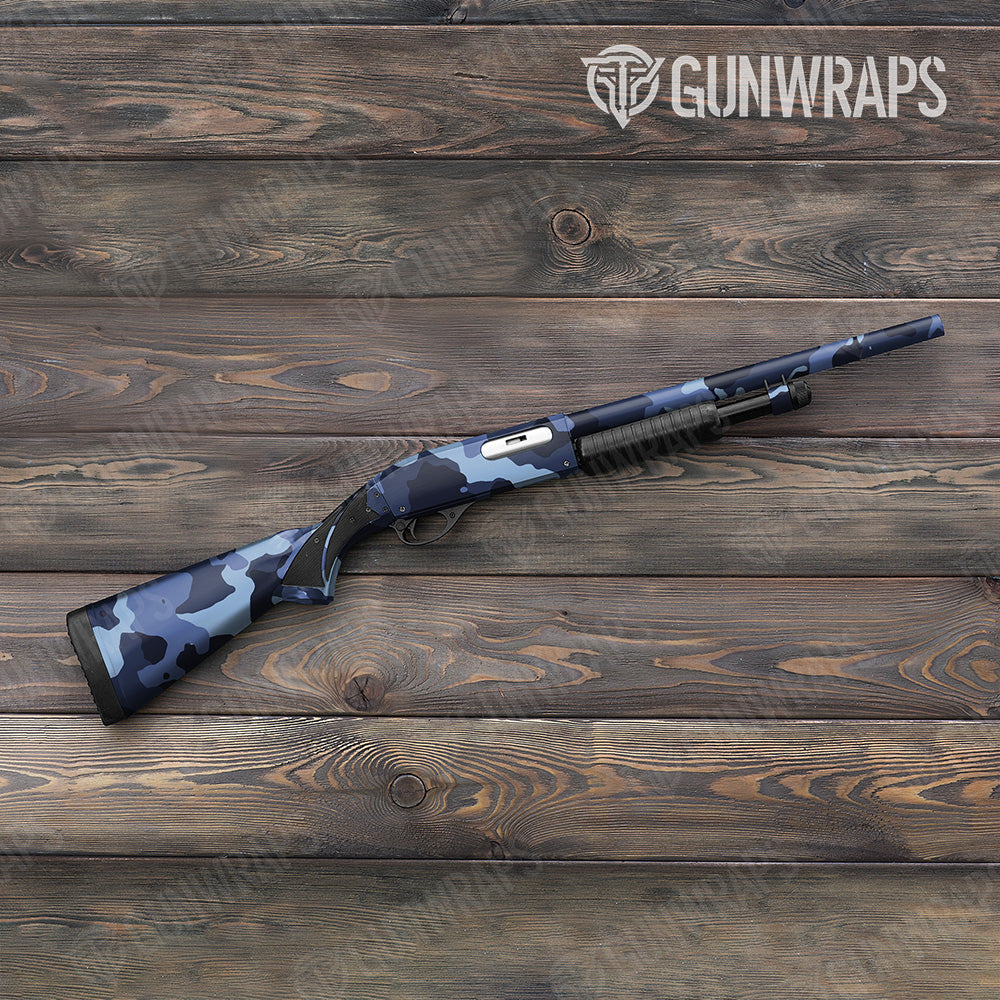 Shotgun Cumulus XL Blue Urban Night Camo Gun Skin Vinyl Wrap