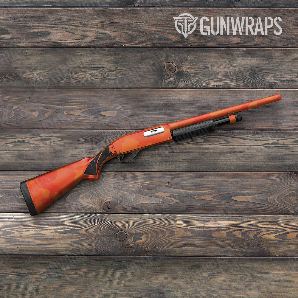 Shotgun Cumulus XL Elite Orange Camo Gun Skin Vinyl Wrap