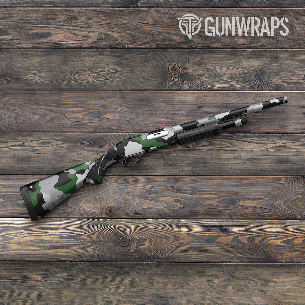 Shotgun Cumulus XL Green Tiger Camo Gun Skin Vinyl Wrap