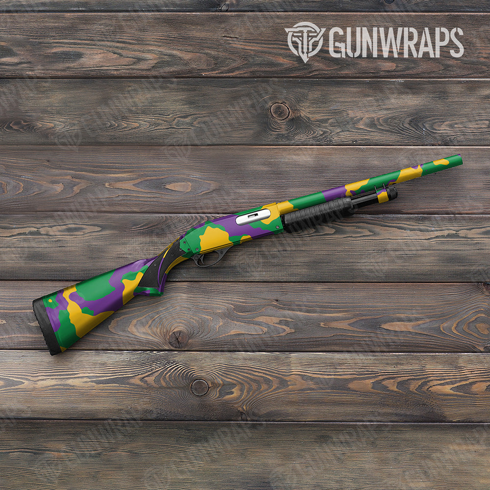 Shotgun Cumulus XL Mardi Gras Camo Gun Skin Vinyl Wrap