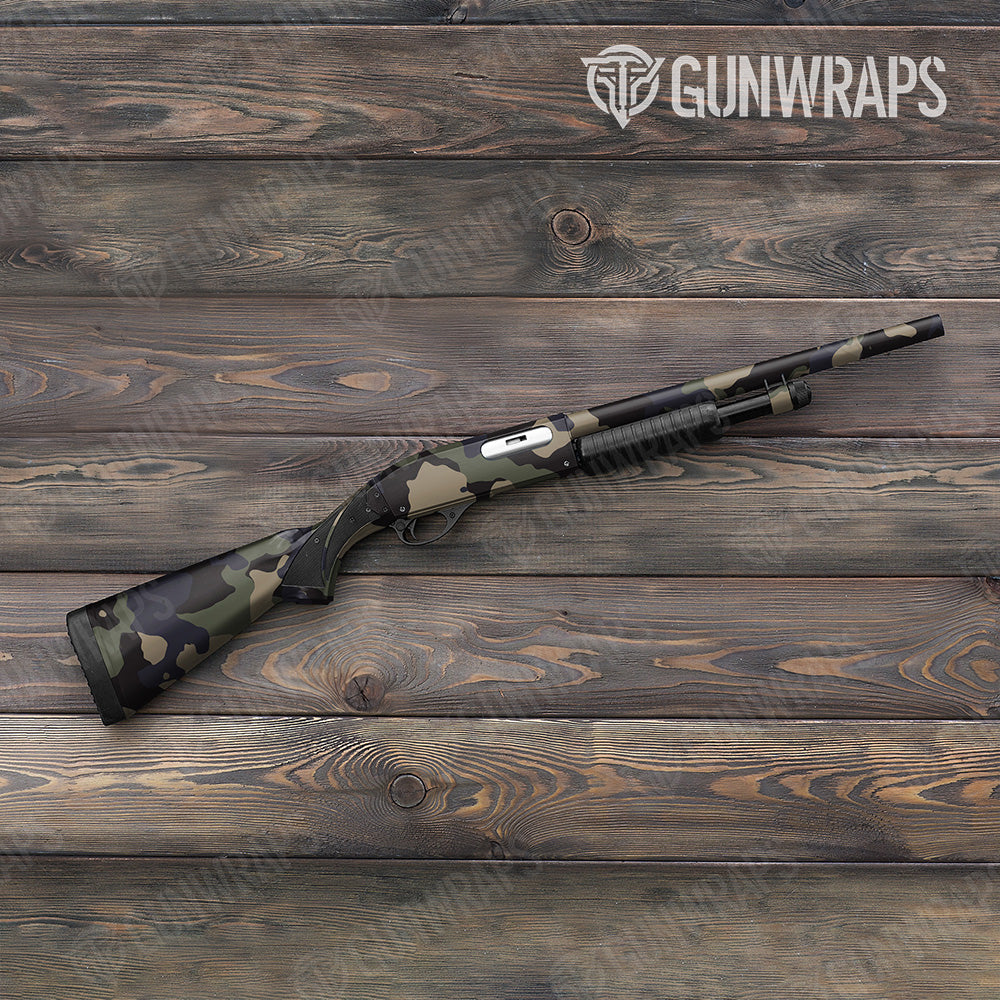 Shotgun Cumulus XL Militant Blue Camo Gun Skin Vinyl Wrap