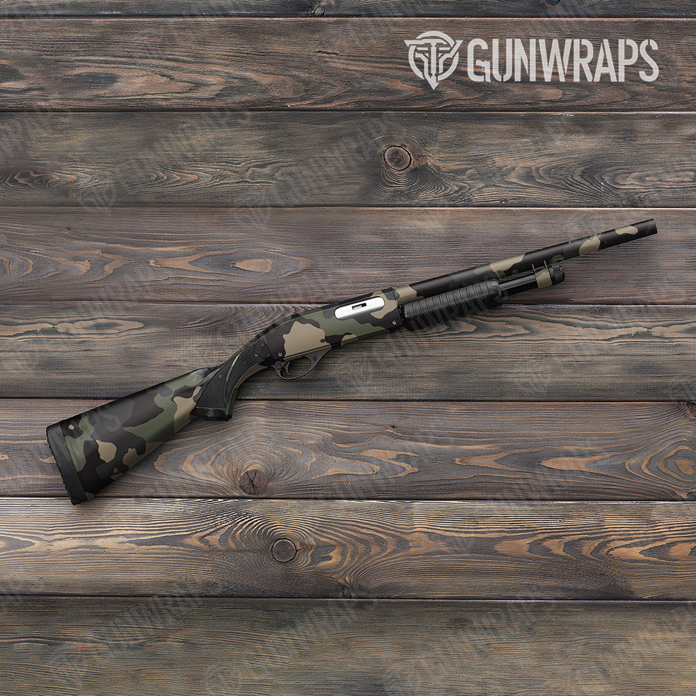 Shotgun Cumulus XL Militant Charcoal Camo Gun Skin Vinyl Wrap