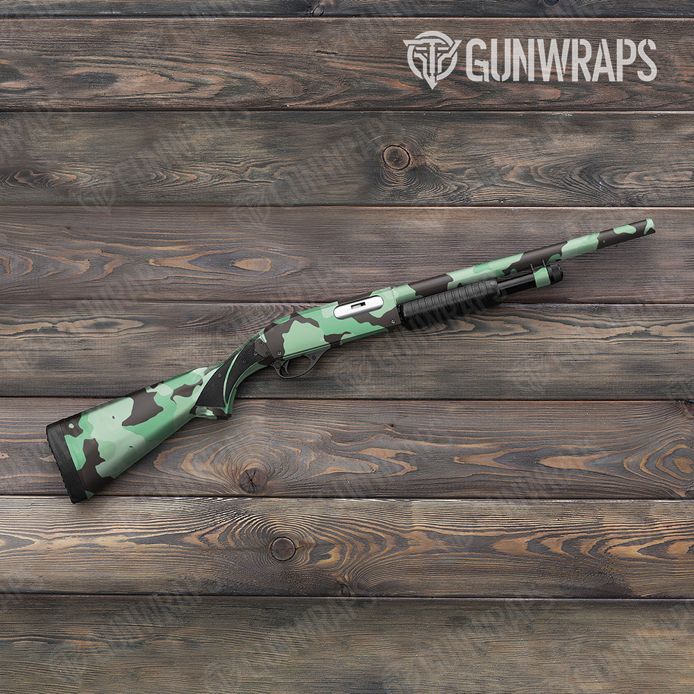 Shotgun Cumulus XL Mint Chocolate Chip Camo Gun Skin Vinyl Wrap