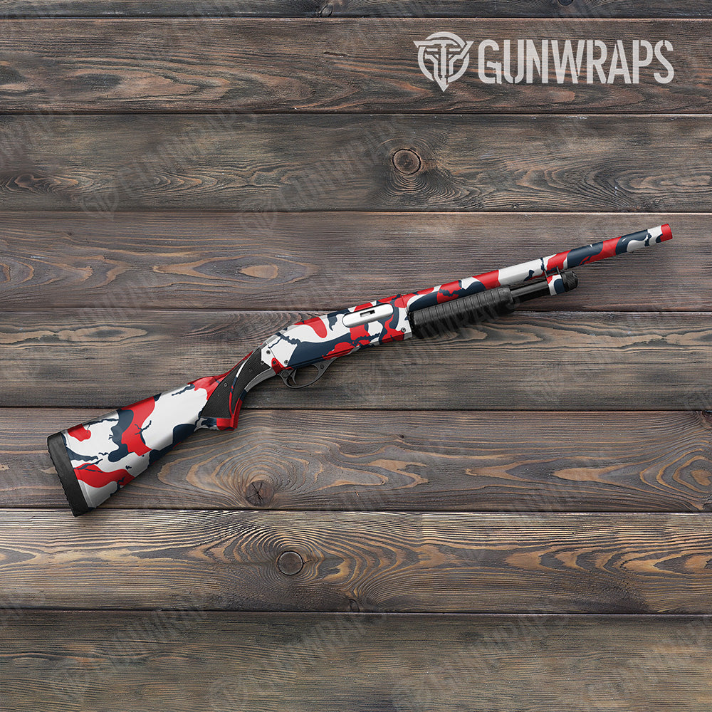 Shotgun Ragged XL America Camo Gun Skin Vinyl Wrap