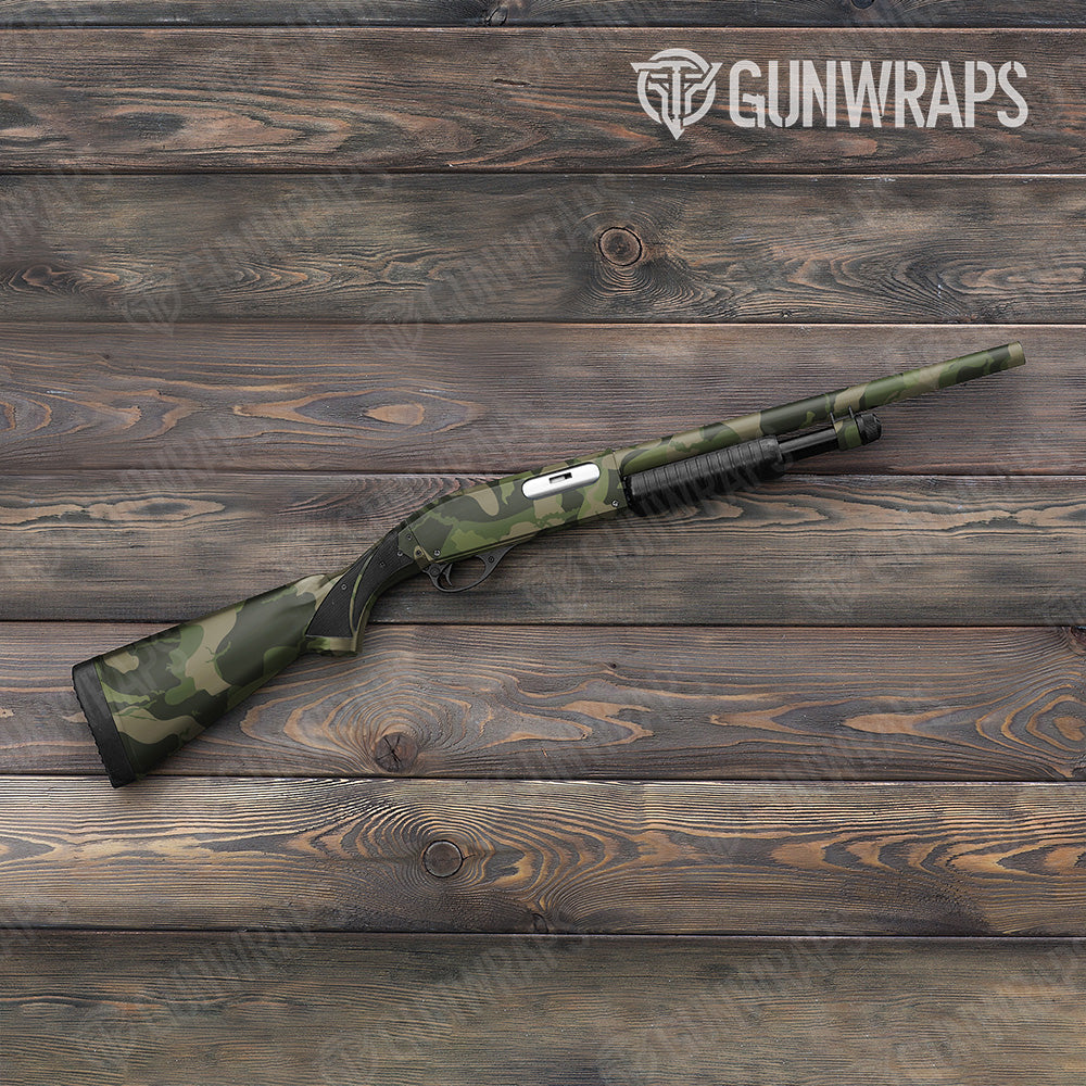 Shotgun Ragged XL Army Dark Green Camo Gun Skin Vinyl Wrap