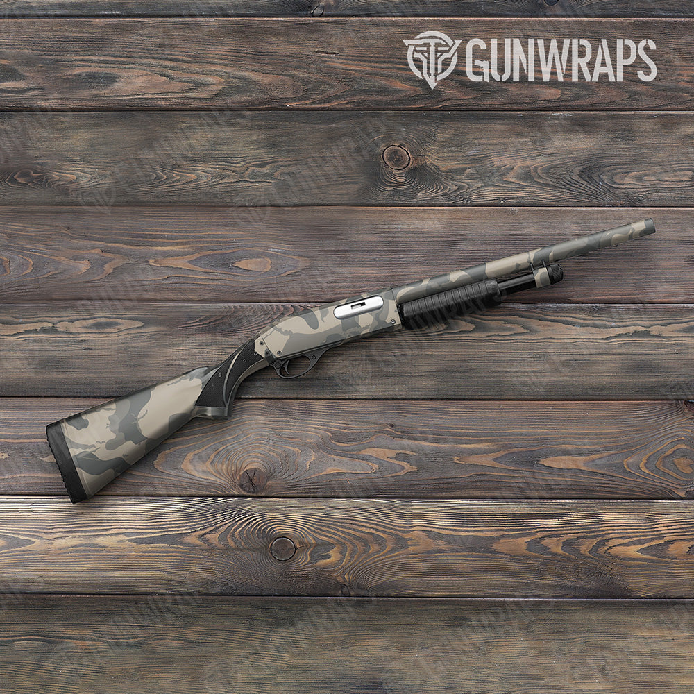 Shotgun Ragged XL Army Green Camo Gun Skin Vinyl Wrap