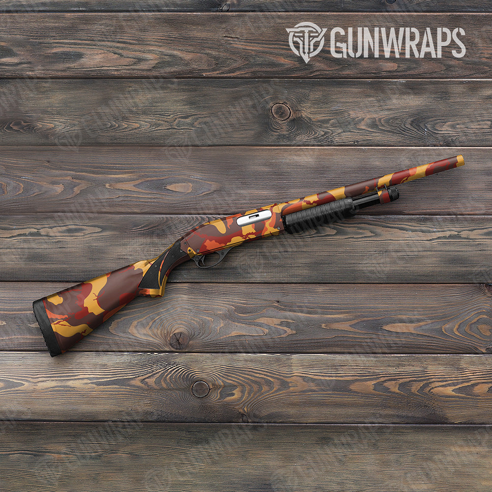 Shotgun Ragged XL Autumn Camo Gun Skin Vinyl Wrap