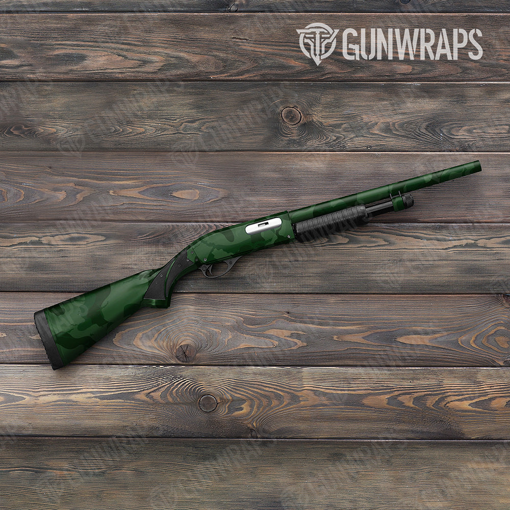 Shotgun Ragged XL Elite Green Camo Gun Skin Vinyl Wrap