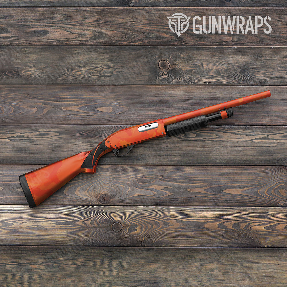 Shotgun Ragged XL Elite Orange Camo Gun Skin Vinyl Wrap