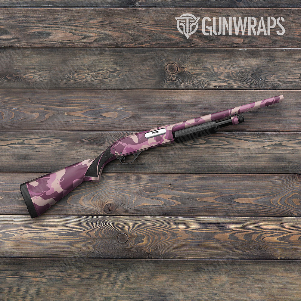 Shotgun Ragged XL Floral Camo Gun Skin Vinyl Wrap