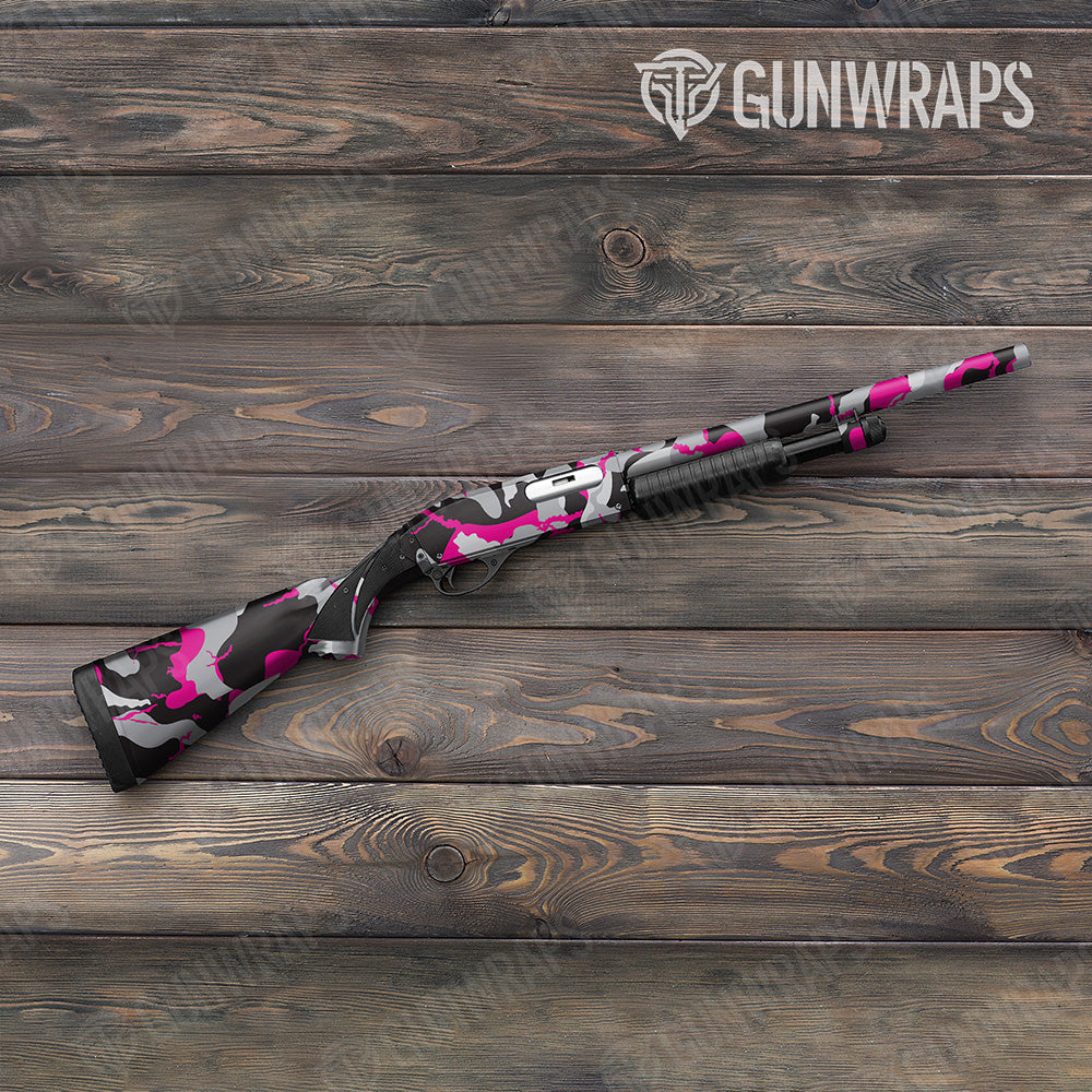 Shotgun Ragged XL Mardi Gras Camo Gun Skin Vinyl Wrap