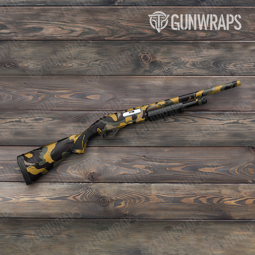 Shotgun Ragged XL Mint Chocolate Chip Camo Gun Skin Vinyl Wrap