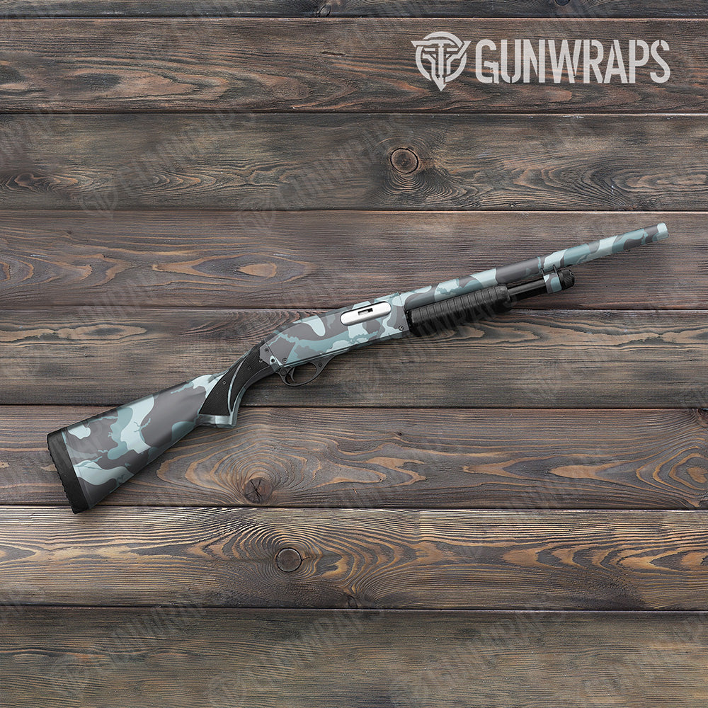 Shotgun Ragged XL Overcast Camo Gun Skin Vinyl Wrap