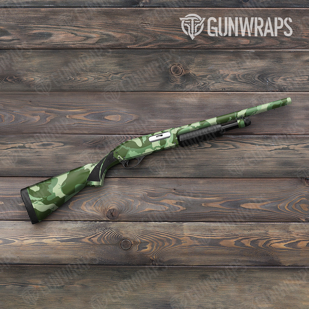 Shotgun Ragged XL Pistachio Camo Gun Skin Vinyl Wrap