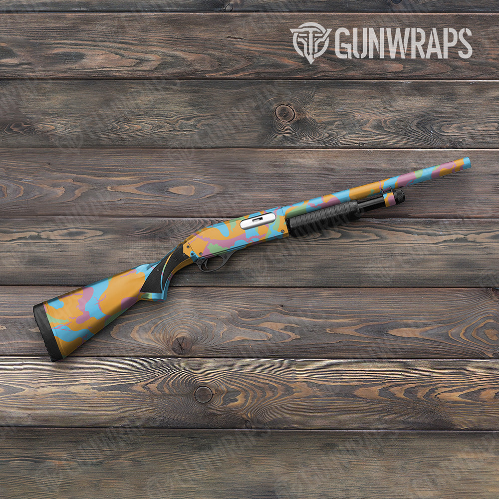 Shotgun Ragged XL Sherbert Camo Gun Skin Vinyl Wrap