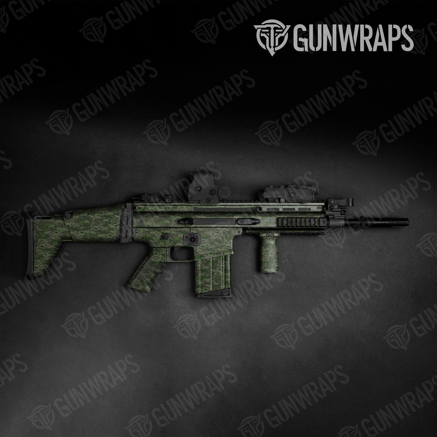 Tactical Classic Army Dark Green Camo Gun Skin Vinyl Wrap