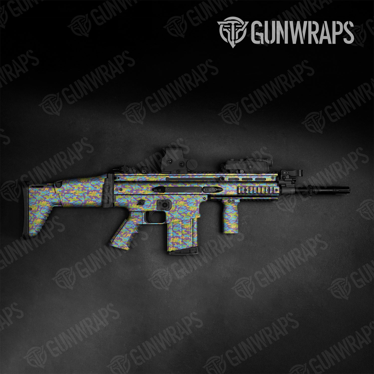 Tactical Classic Carnival Camo Gun Skin Vinyl Wrap