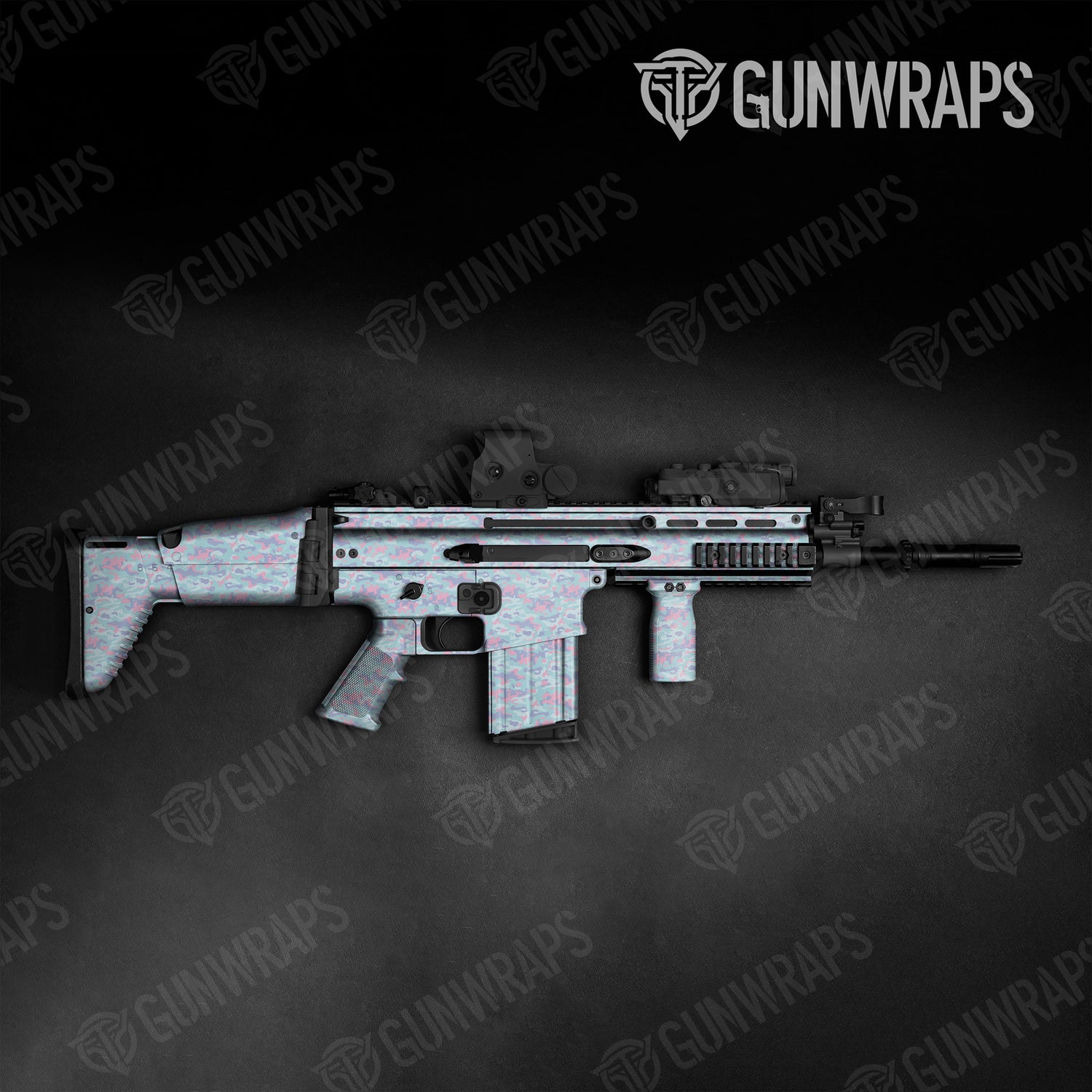 Tactical Classic Cotton Candy Camo Gun Skin Vinyl Wrap