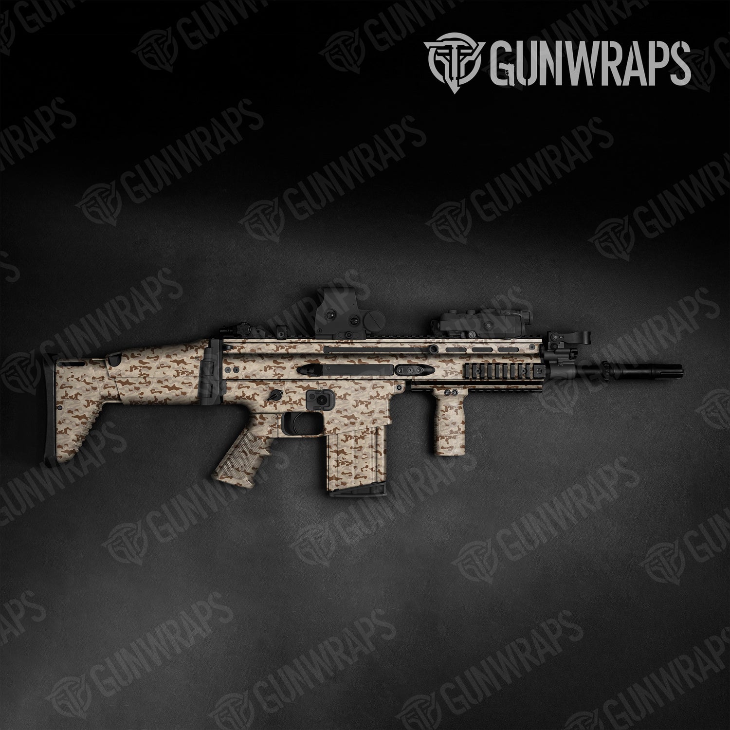 Tactical Classic Desert Camo Gun Skin Vinyl Wrap