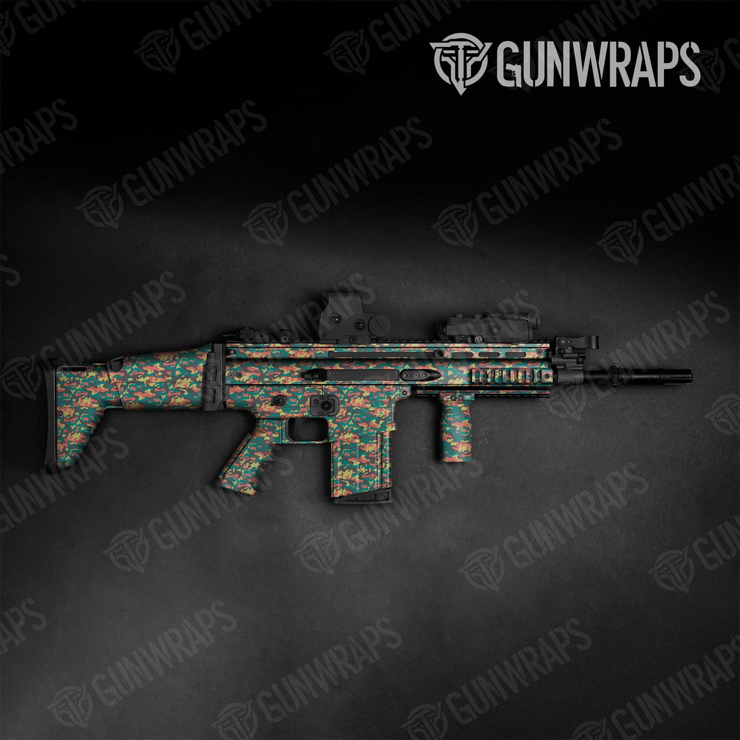 Tactical Classic Fiesta Camo Gun Skin Vinyl Wrap