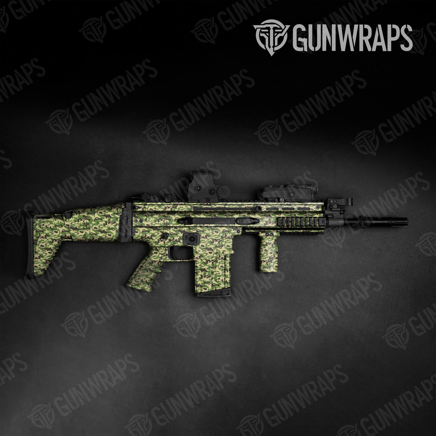 Tactical Classic Jungle Camo Gun Skin Vinyl Wrap