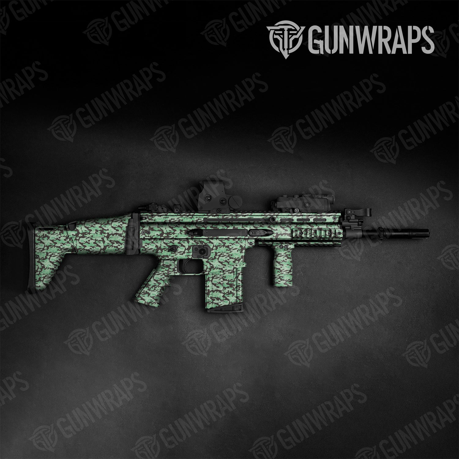 Tactical Classic Mint Chocolate Chip Camo Gun Skin Vinyl Wrap