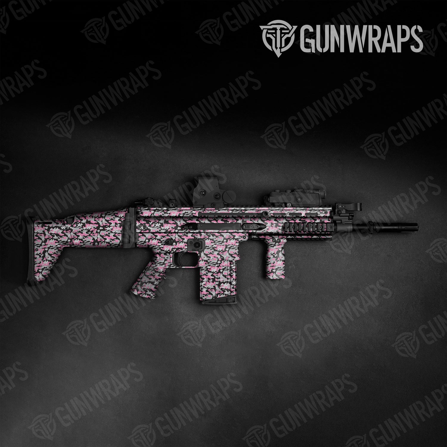 Tactical Classic Pink Tiger Camo Gun Skin Vinyl Wrap