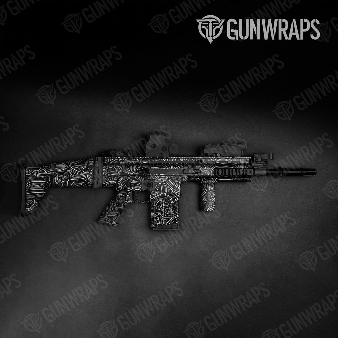 Tactical Damascus Black Camo Gun Skin Vinyl Wrap | CamoWraps – Camo Wraps