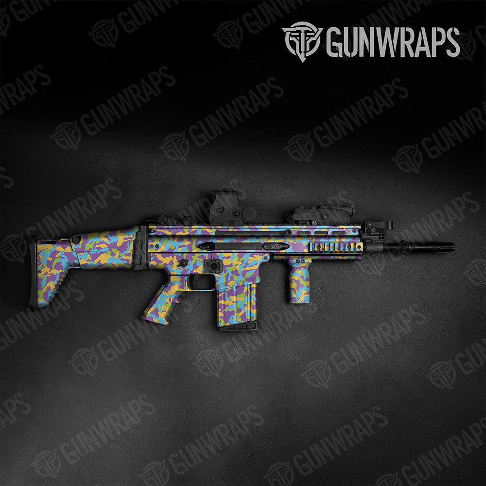 Tactical Erratic Carnival Camo Gun Skin Vinyl Wrap