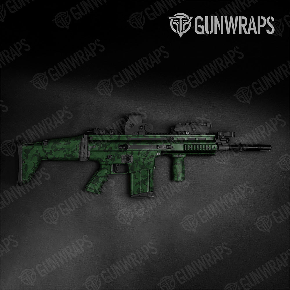 Tactical Erratic Elite Green Camo Gun Skin Vinyl Wrap