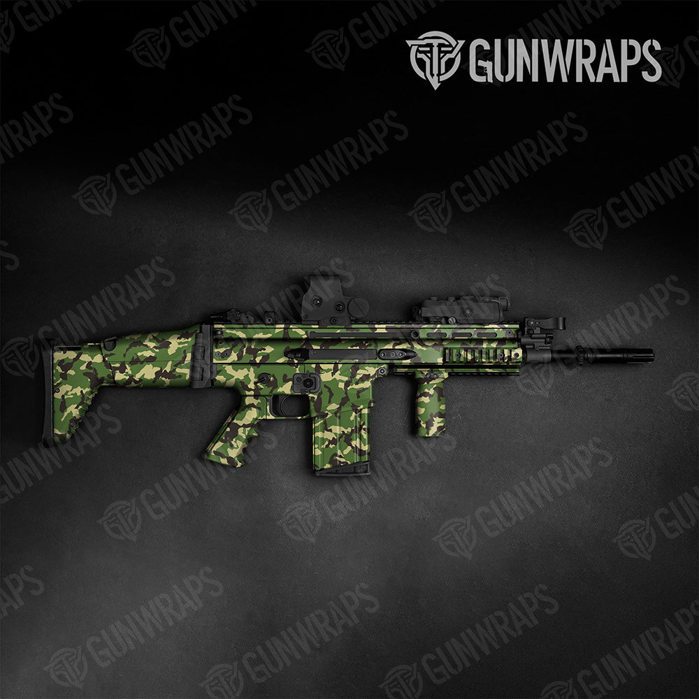 Tactical Erratic Jungle Camo Gun Skin Vinyl Wrap