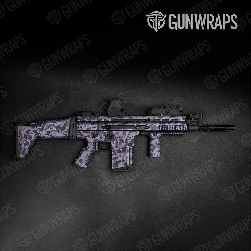 Tactical Erratic Lilac Camo Gun Skin Vinyl Wrap