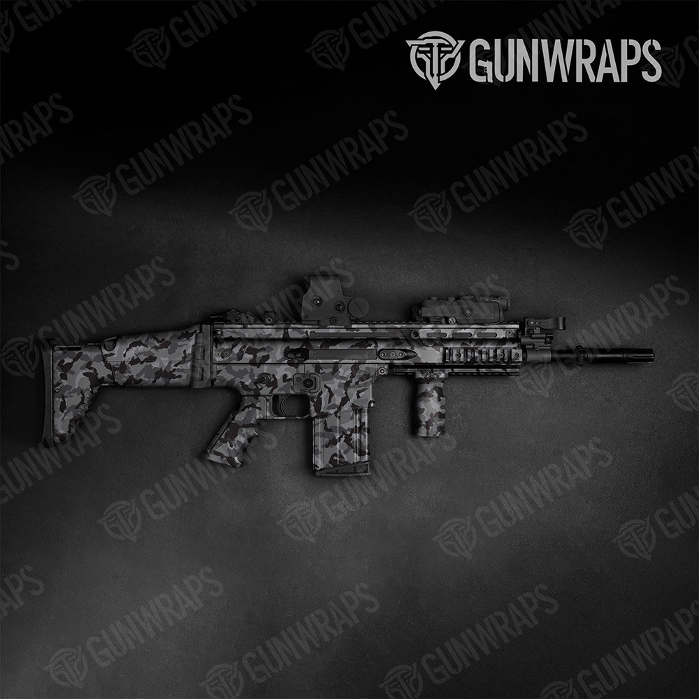 Tactical Erratic Midnight Camo Gun Skin Vinyl Wrap