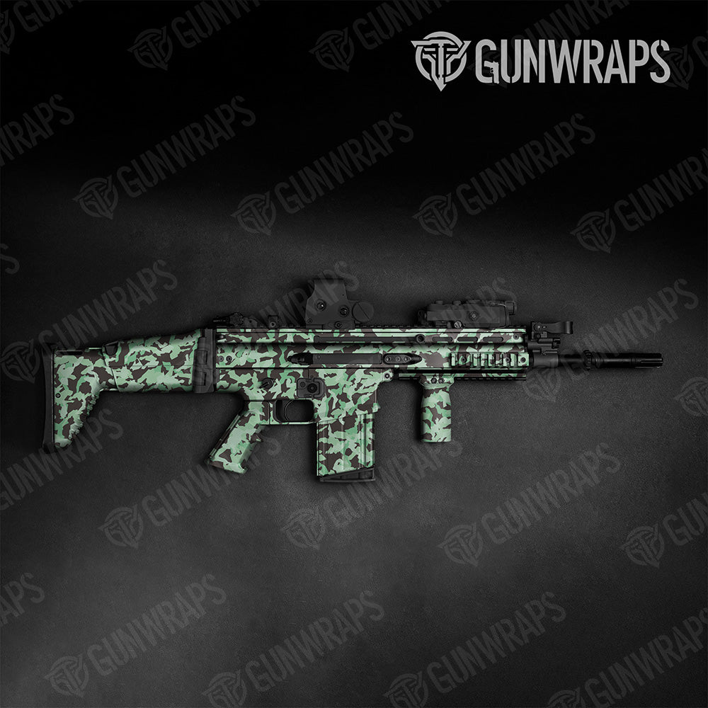 Tactical Erratic Mint Chocolate Chip Camo Gun Skin Vinyl Wrap