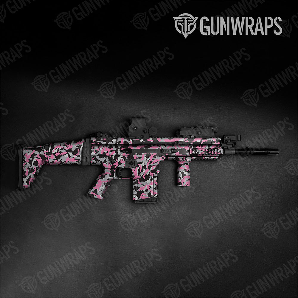 Tactical Erratic Pink Tiger Camo Gun Skin Vinyl Wrap