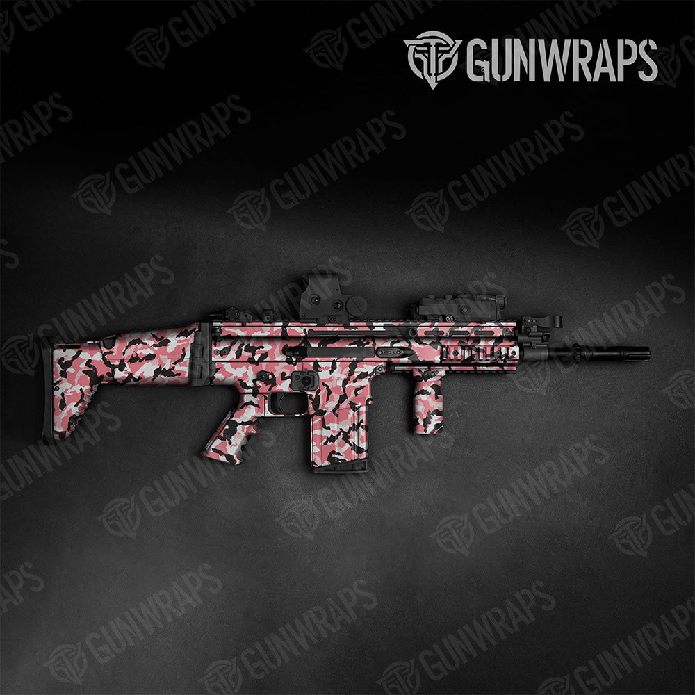 Tactical Erratic Pink Camo Gun Skin Vinyl Wrap