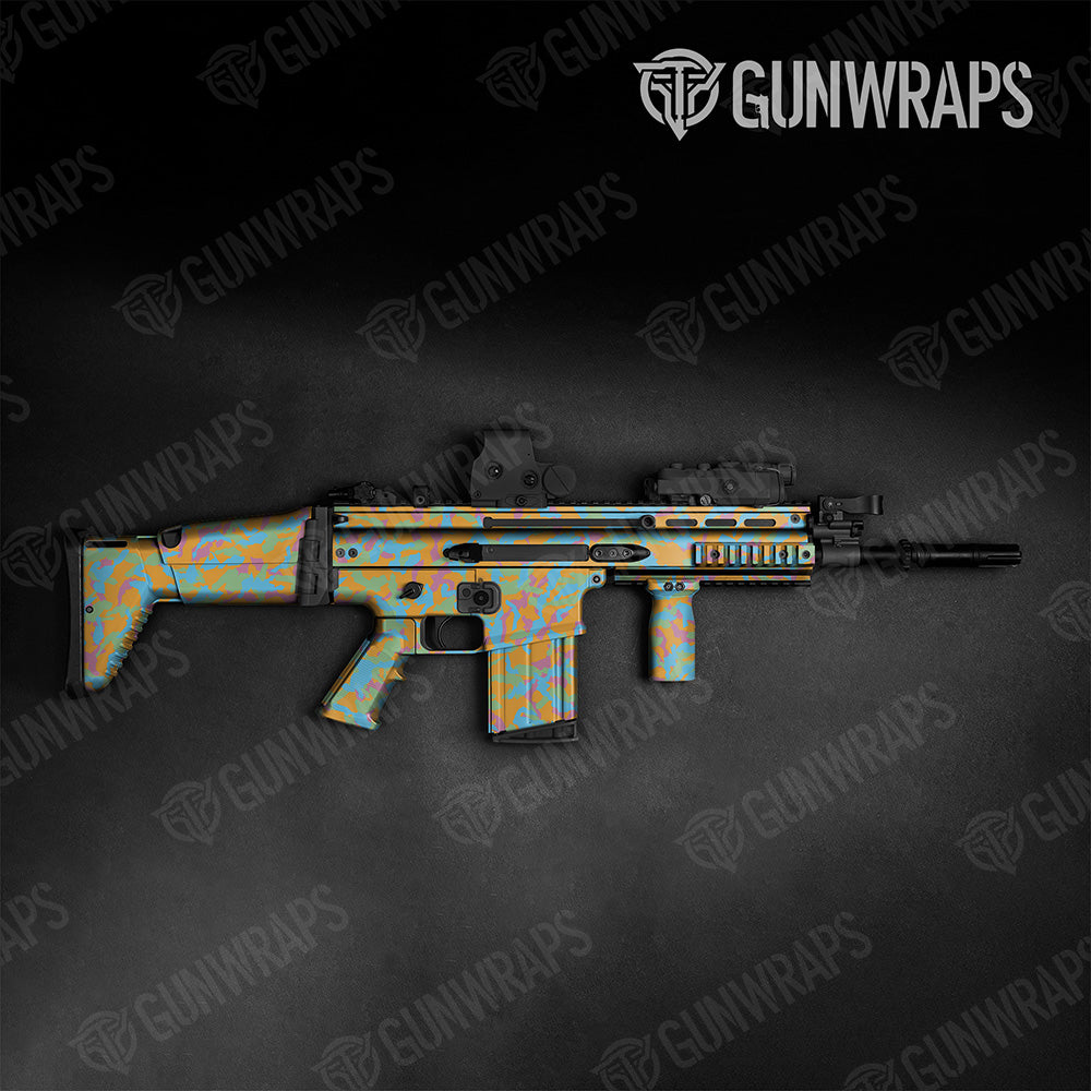 Tactical Erratic Sherbert Camo Gun Skin Vinyl Wrap