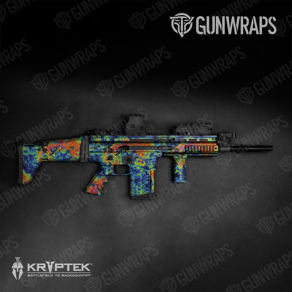 Tactical Kryptek Thermal Camo Gun Skin Vinyl Wrap